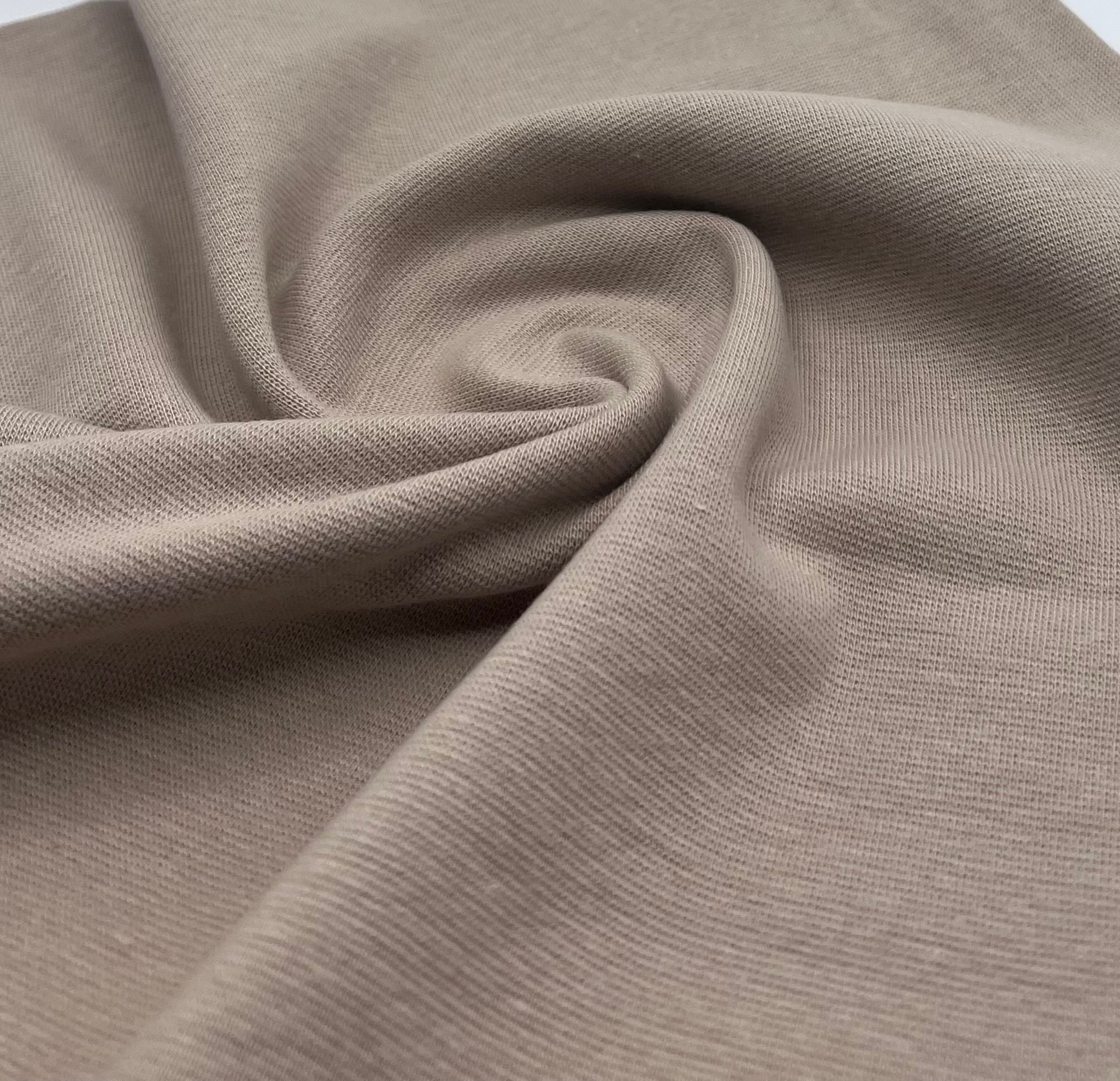 Jersey Cuffing Ribbing Fabric 270 GSM Cotton Knit 70cm Wide Tubular - T9 Fabrics